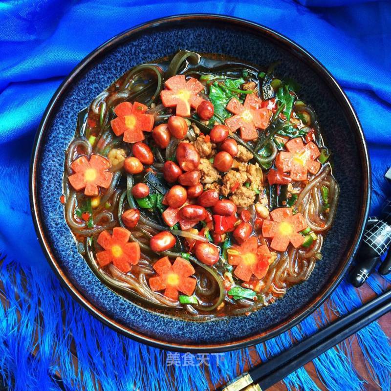 Hot and Sour Sweet Potato Noodles recipe