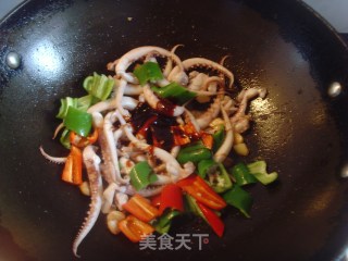 Zero-cooking Fast Hand Delicious Stir-fry [sauce Fried Squid Mustard] recipe