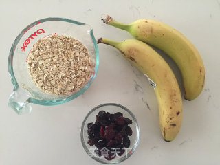 Only Three Ingredients-healthy Banana Oatmeal Cookies recipe