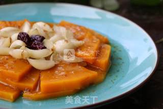 Steamed Pumpkin with Lily recipe