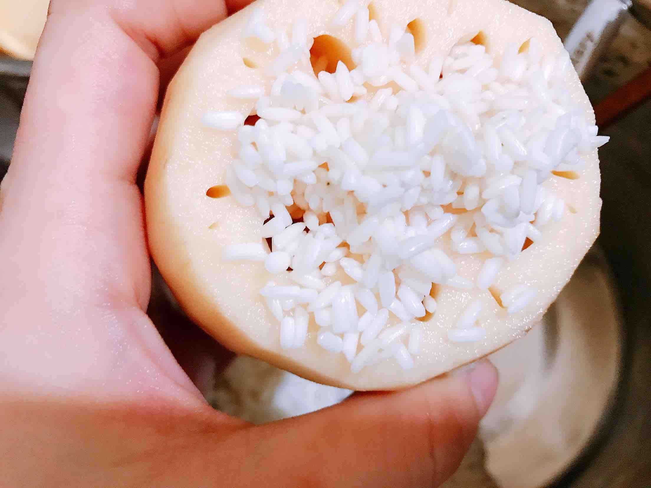 Brown Sugar Sweet-scented Osmanthus Glutinous Rice Lotus Root recipe