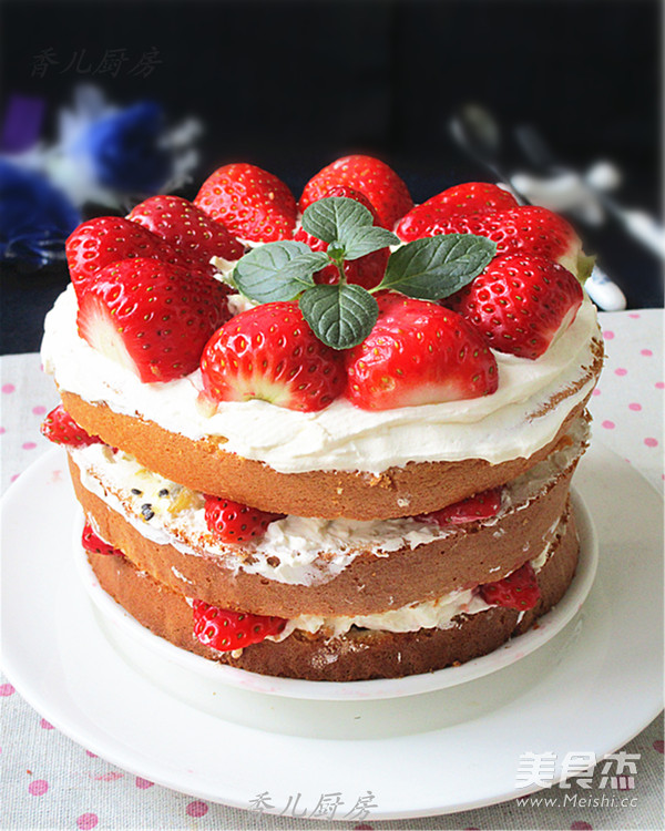 Fresh Fruit Naked Cake recipe