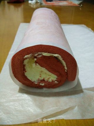 #四session Baking Contest and It's Love to Eat Festival#red Velvet Cream Cake Roll recipe