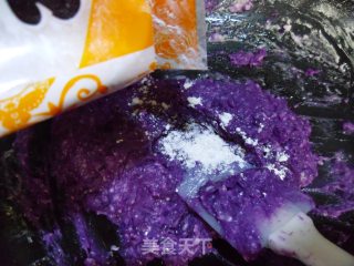 Purple Sweet Potato Taro Balls recipe