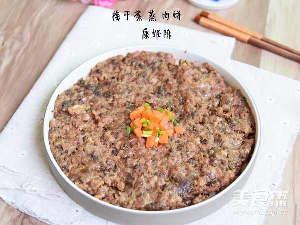 Steamed Meat Cake with Plum Dried Vegetables recipe