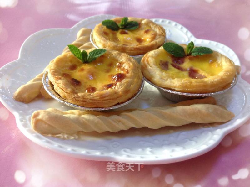 Strawberry Egg Tart & Yellow Peach Egg Tart & Portuguese Egg Tart recipe