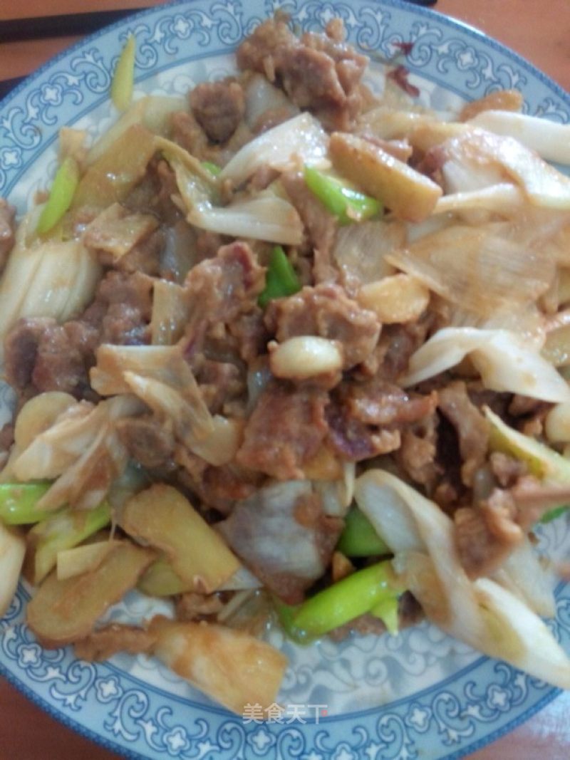 Stir-fried Lamb with Scallions recipe