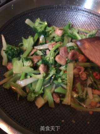Fried Broccoli with Pork recipe