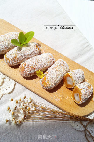 #四session Baking Contest and is Love to Eat Festival#pumpkin Rice Cake Rolls recipe