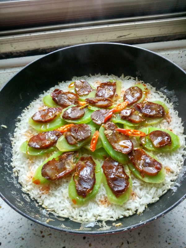 Sausage Claypot Rice recipe