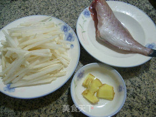 Roasted Rubber Fish with Radish recipe