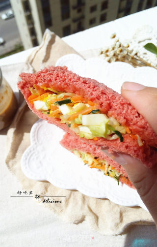 # Fourth Baking Contest and is Love to Eat Festival#pink Pocket Sandwich recipe