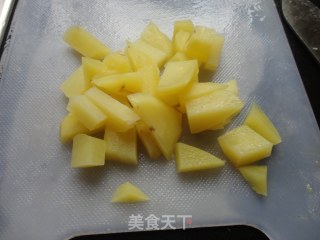 [cold Pineapple and Diced Potatoes] recipe
