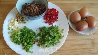 Scrambled Eggs with Salted Beans recipe