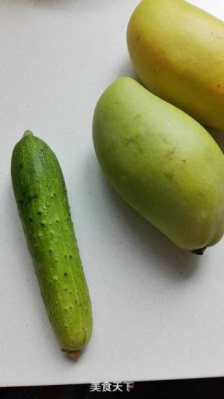 Green Mango Cucumber Platter recipe