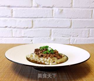 Enoki Mushroom with Meat Sauce recipe