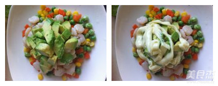 Avocado, Shrimp and Vegetable Salad recipe