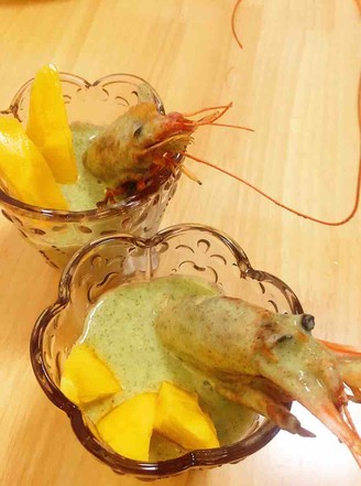 Mango Mint Shrimp (oil-free Healthy Version)