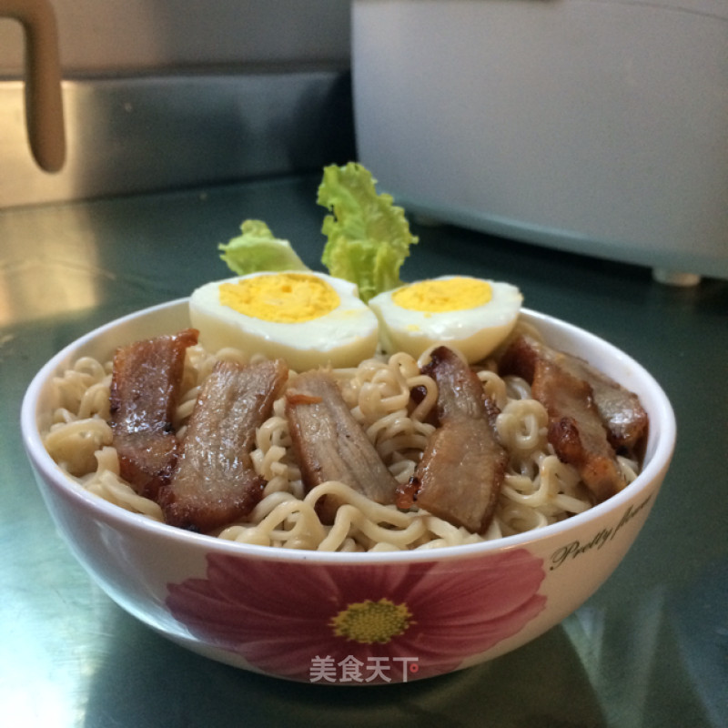 Barbecued Pork and Egg Noodles recipe