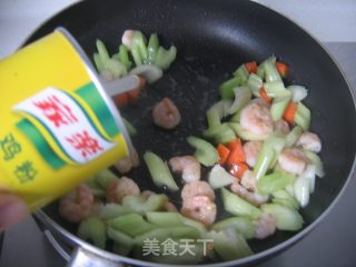 Fried Shrimp with Celery and Cashew Nuts recipe