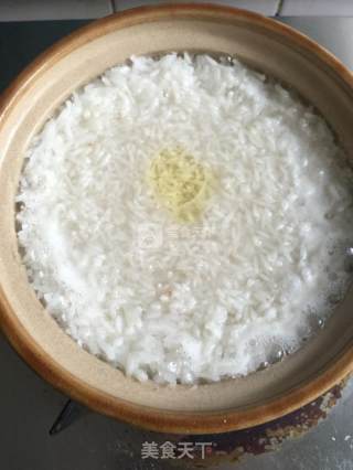 Claypot Rice with Sausage Nest and Egg recipe