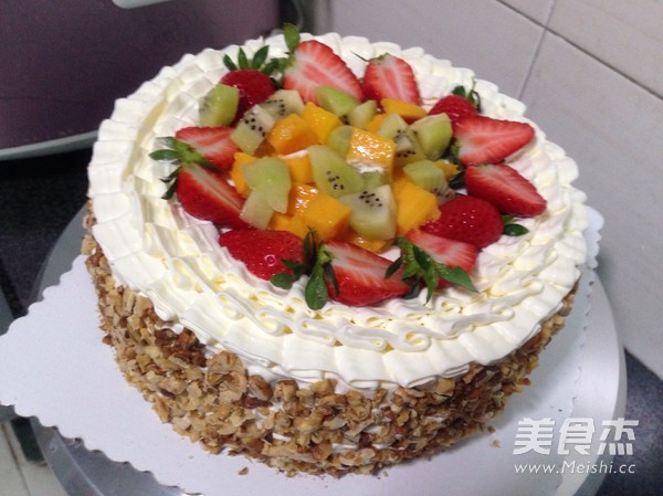 Walnut Fresh Fruit Birthday Cake recipe