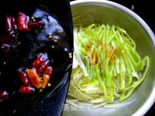 Shredded Potatoes with Hot Peppers recipe