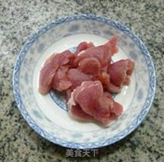 Stir-fried Rape Root with Lean Pork Slices recipe