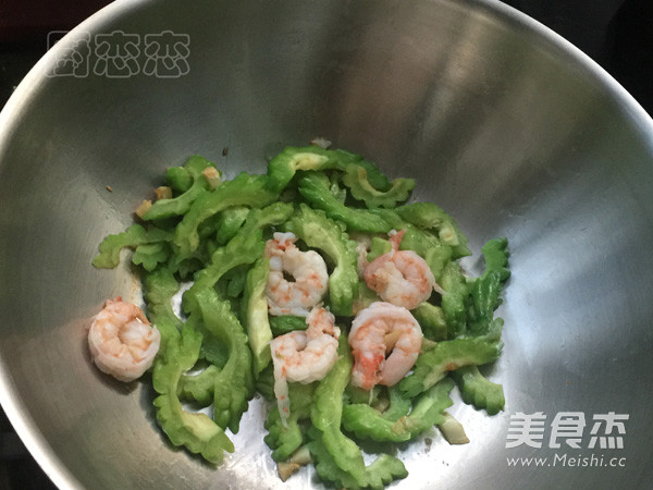 Bitter Gourd Fried Shrimp recipe