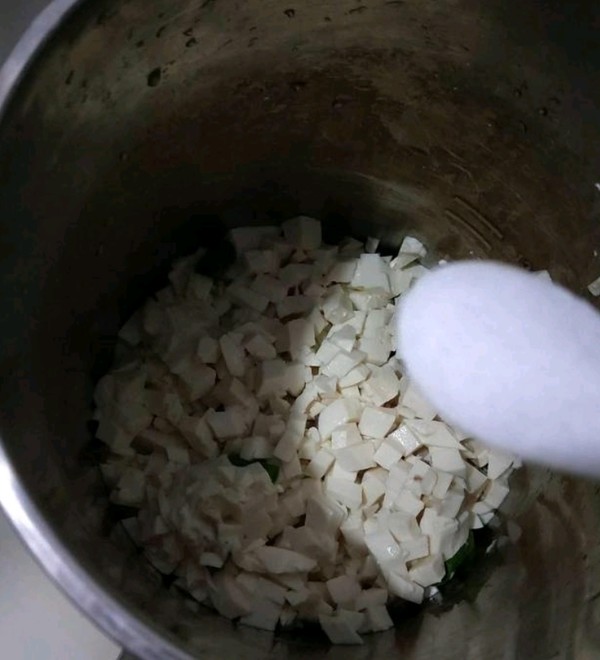 Tofu Pork Liver Soup recipe