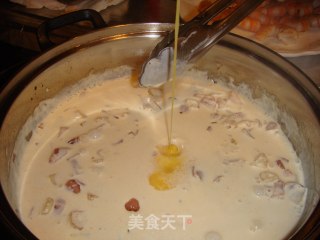Pasta in Fish Roe Cream Sauce. recipe