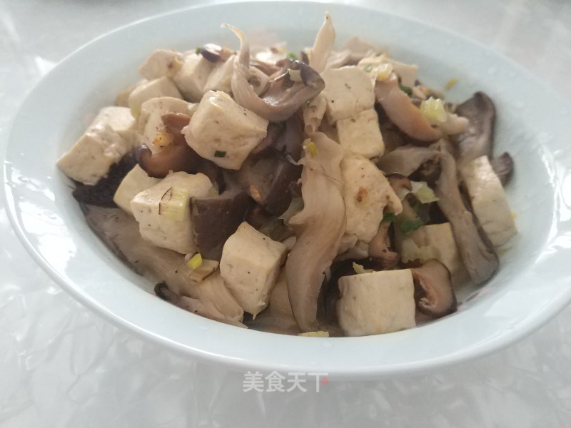 Stewed Tofu with Mushrooms recipe