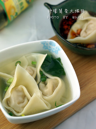 Large Wontons with Lemon Sauce recipe