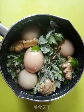 #春食野菜香# Wormwood Boiled Eggs recipe