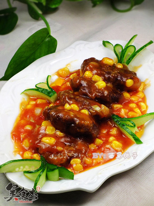 Meatloaf with Corn and Tomato Sauce recipe