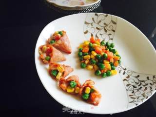 Bacon Colored Vegetables recipe