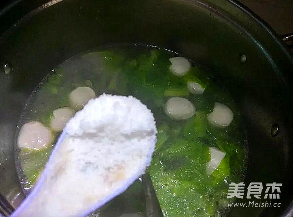 Meatball Lettuce Soup recipe