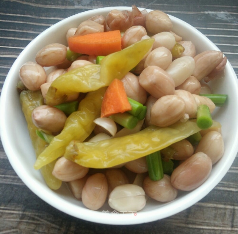 Pickled Peppers and Peanuts recipe