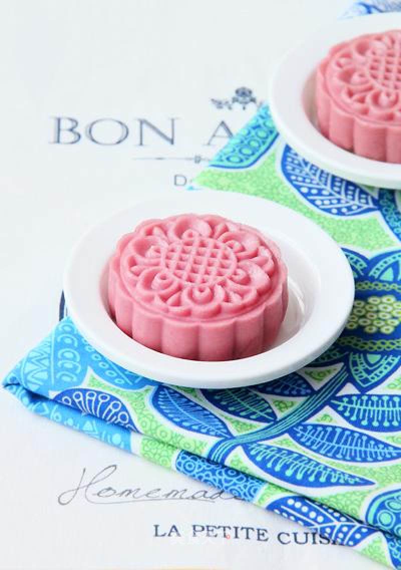 【cranberry Snowy Mooncake with Chestnut Paste】 recipe
