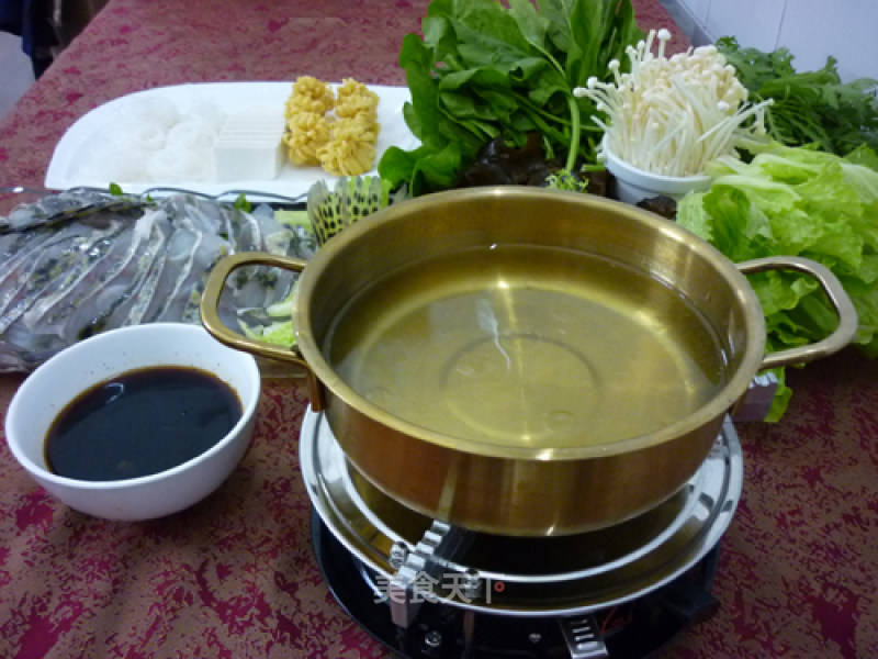 Chicken Soup and Mandarin Fish Hot Pot recipe