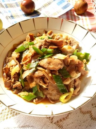 Stir-fried Lamb with Scallions recipe