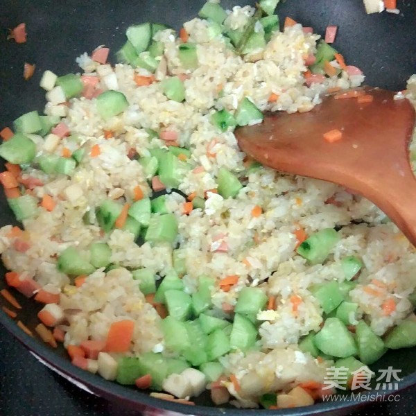 Cucumber and Carrot Fried Rice recipe