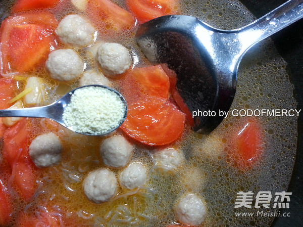 Tomato Chicken Breast Meatball Soup recipe