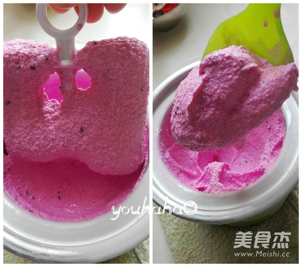 Red Heart Pitaya Ice Cream recipe