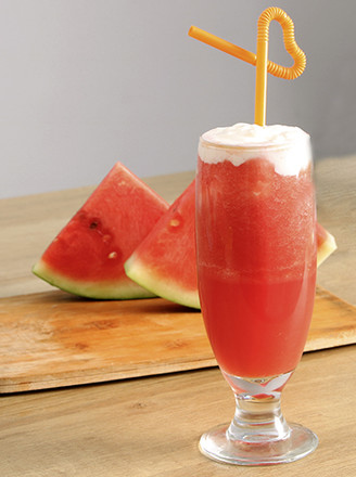 Cheese and Watermelon Juice