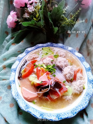 Vermicelli Meatball Casserole Soup recipe