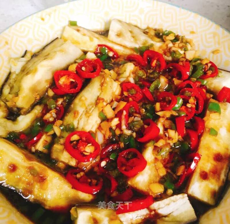 Steamed Eggplant with Garlic recipe
