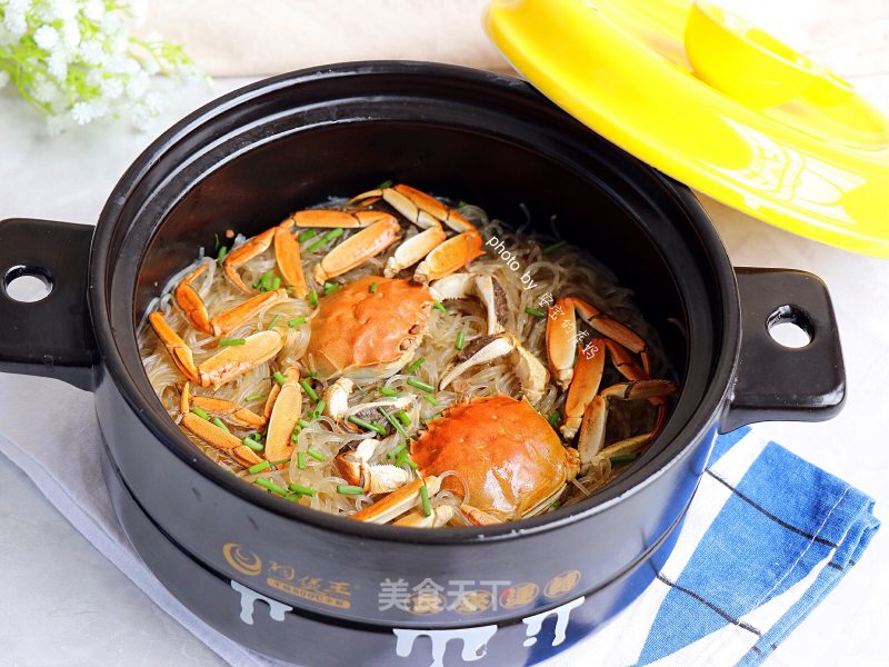 Hairy Crab Vermicelli in Clay Pot recipe