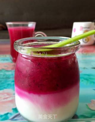 Yogurt Bird's Nest Pitaya Ice recipe