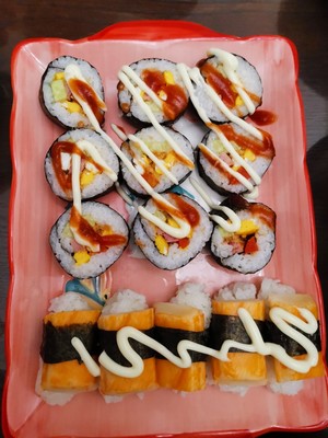 Homemade Pattern Sushi recipe